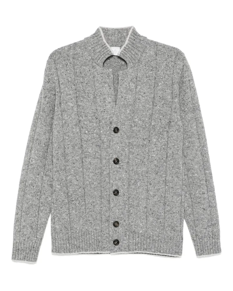 Eleventy Melierter Cardigan - Grau Grau