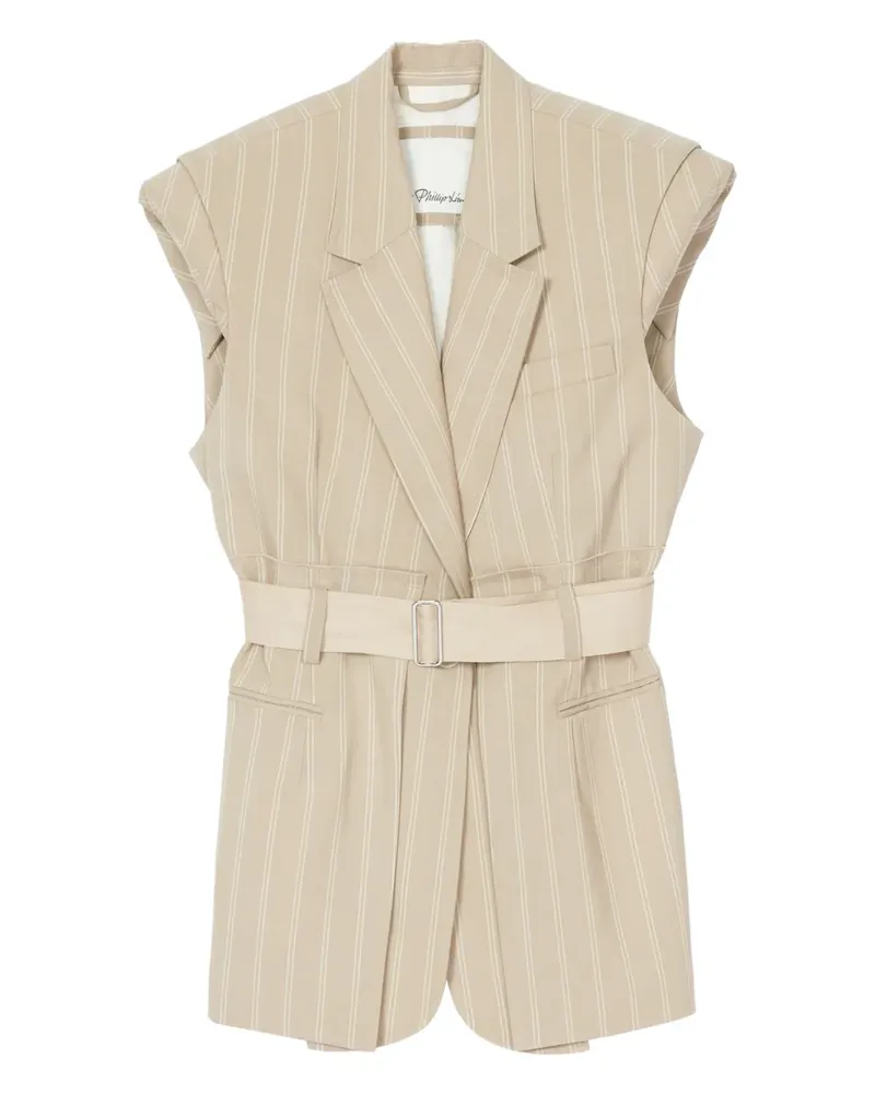 3.1 phillip lim Gestreifte Weste - Braun Braun