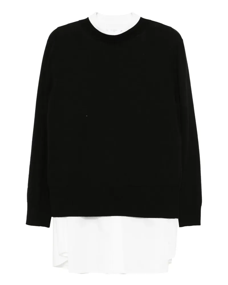 Sacai Hemdkleid mit klassischem Kragen - Weiß Weiß