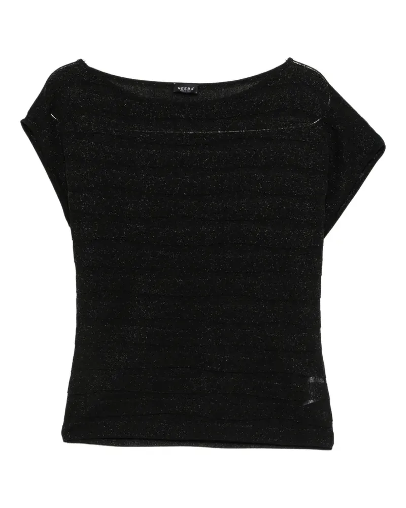 NEERA boat-neck knitted top - Schwarz Schwarz
