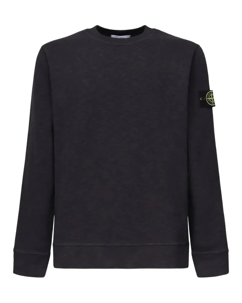 Stone Island compass logo-patch sweater - Schwarz Schwarz