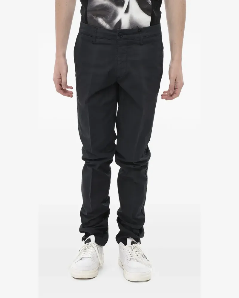 Corneliani Chino mit Gürtelschlaufen - Blau Blau