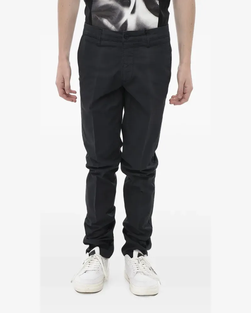Corneliani belt-loop chino trousers - Blau Blau