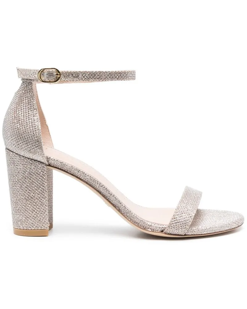 Stuart Weitzman Nearlynude Sandalen mit Glitter 70mm - Rosa Rosa