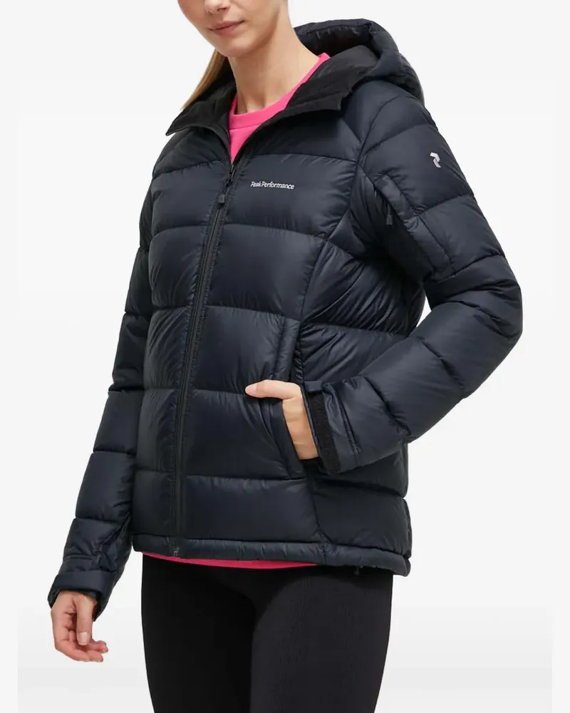 Peak Performance hooded quilted jacket - Blau Blau