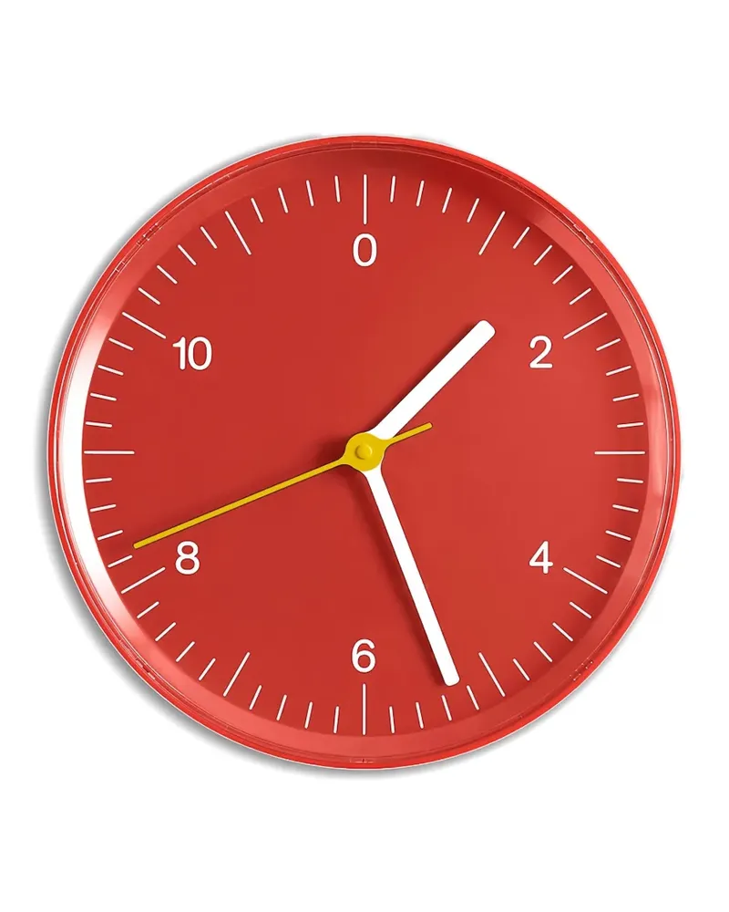 Hay Runde Wanduhr - Rot Rot
