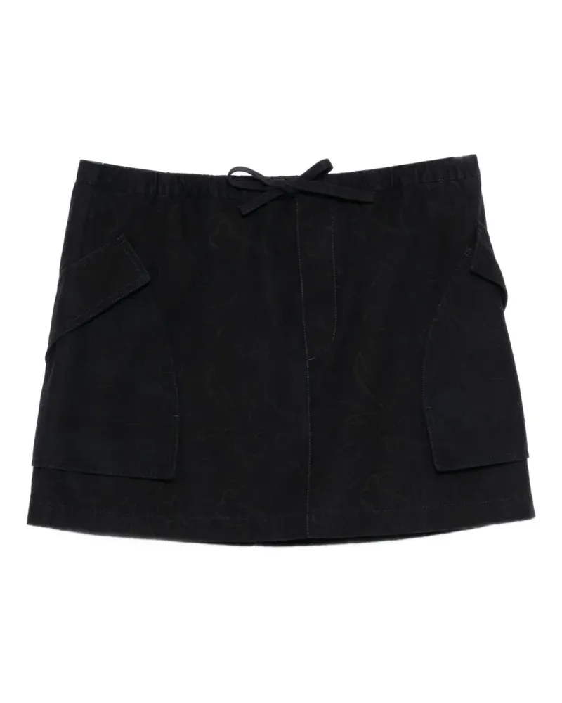 JNBY Minirock mit Blumen-Print - Blau Blau