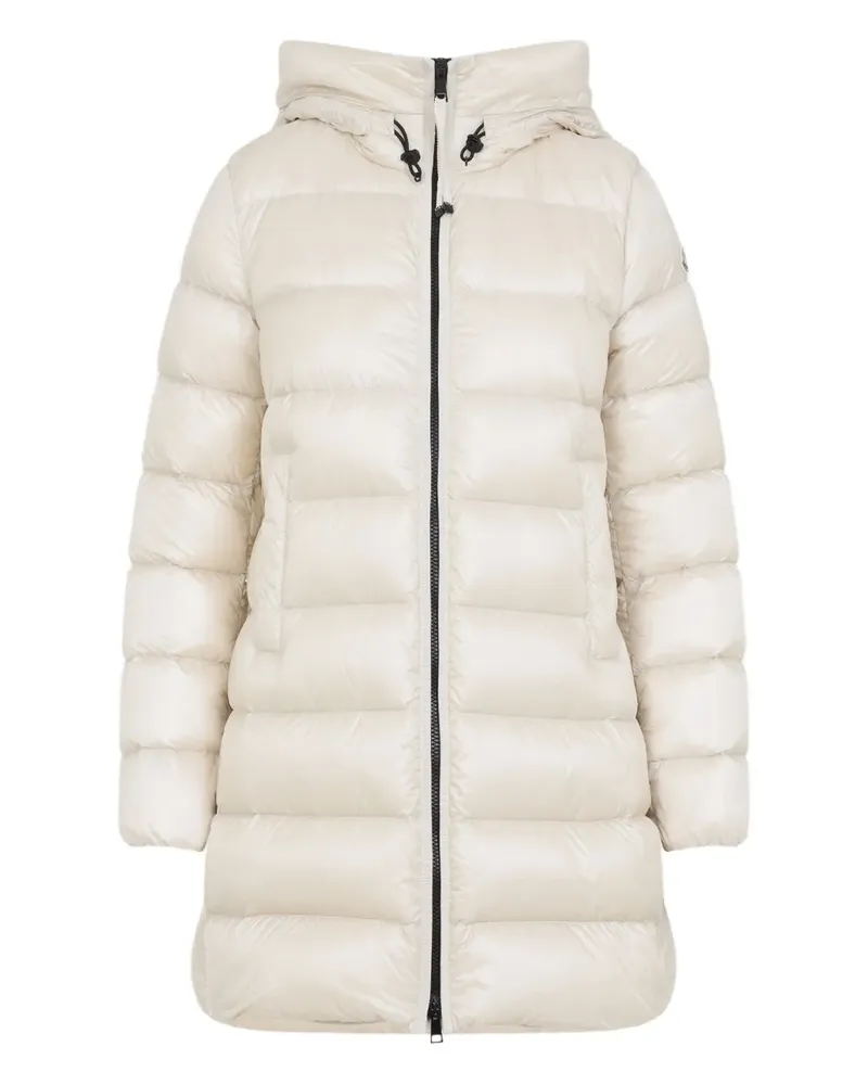Moncler Gesteppter Kapuzenmantel - Weiß Weiß