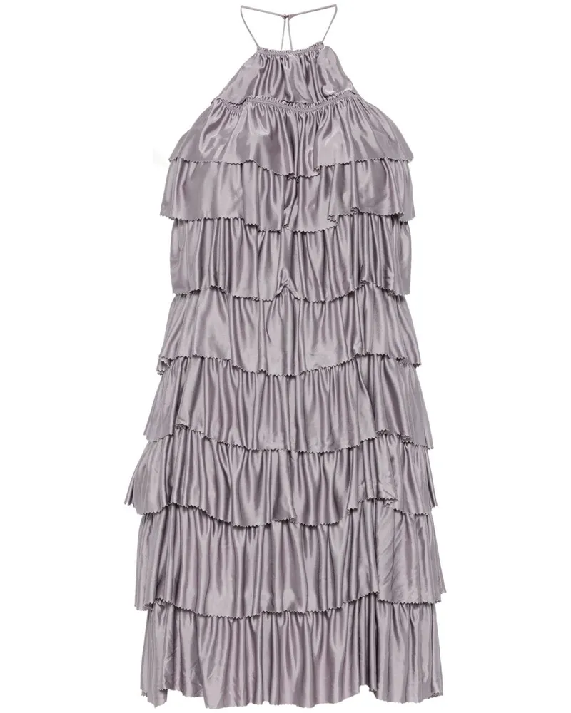 Tom Ford Minikleid mit Rüschen - Violett Violett