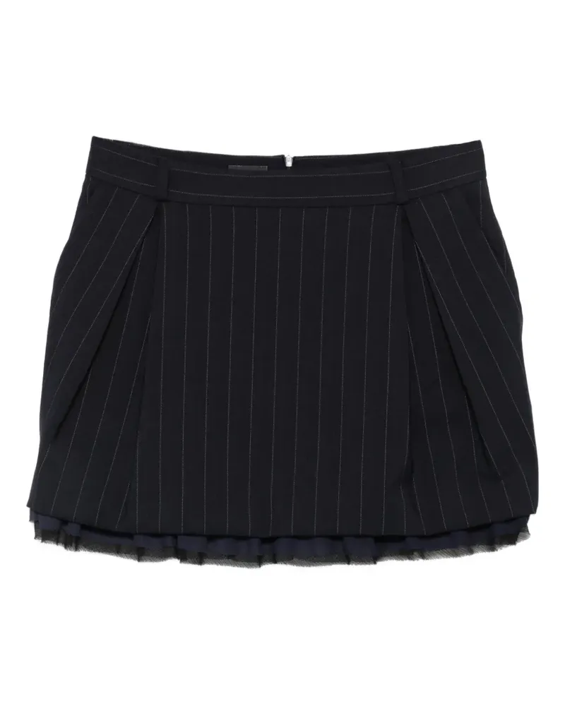 Pinko Minirock mit Nadelstreifen - Blau Blau