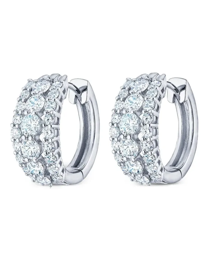 KWIAT 18kt Lyric Weißgoldohrringe mit Diamanten Weiß