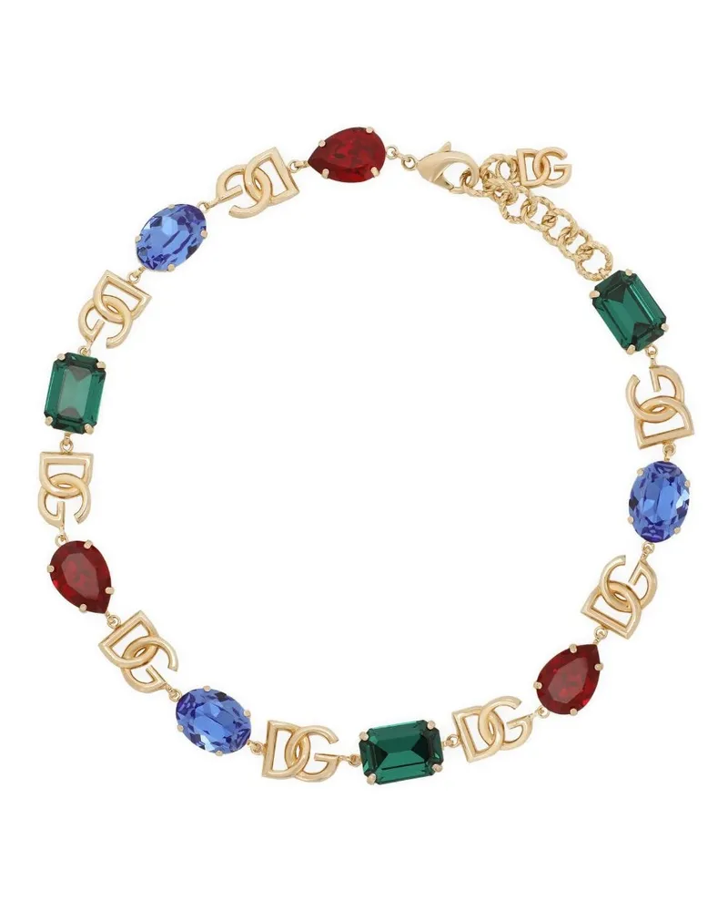 Dolce & Gabbana Halskette mit Kristallen - Gold Gold