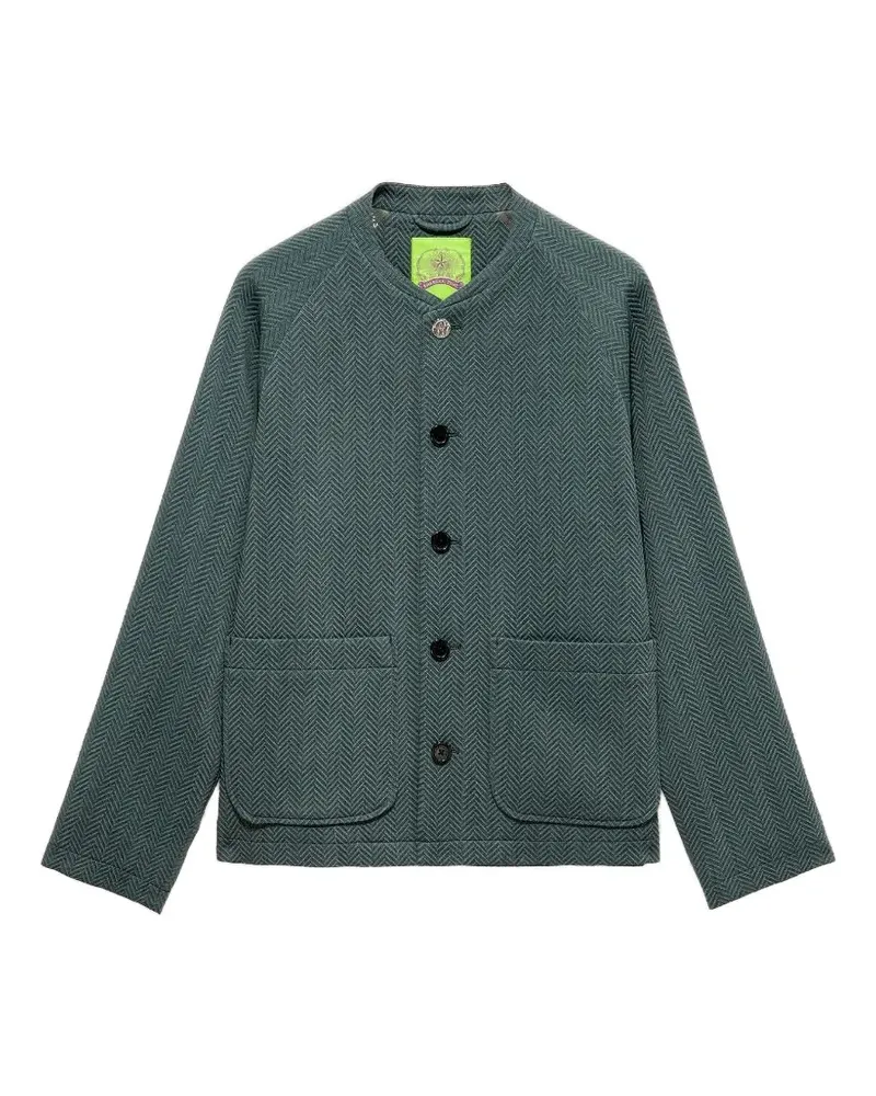 Shanghai Tang Utility-Jacke mit Fischgrätenmuster - Grün Grün