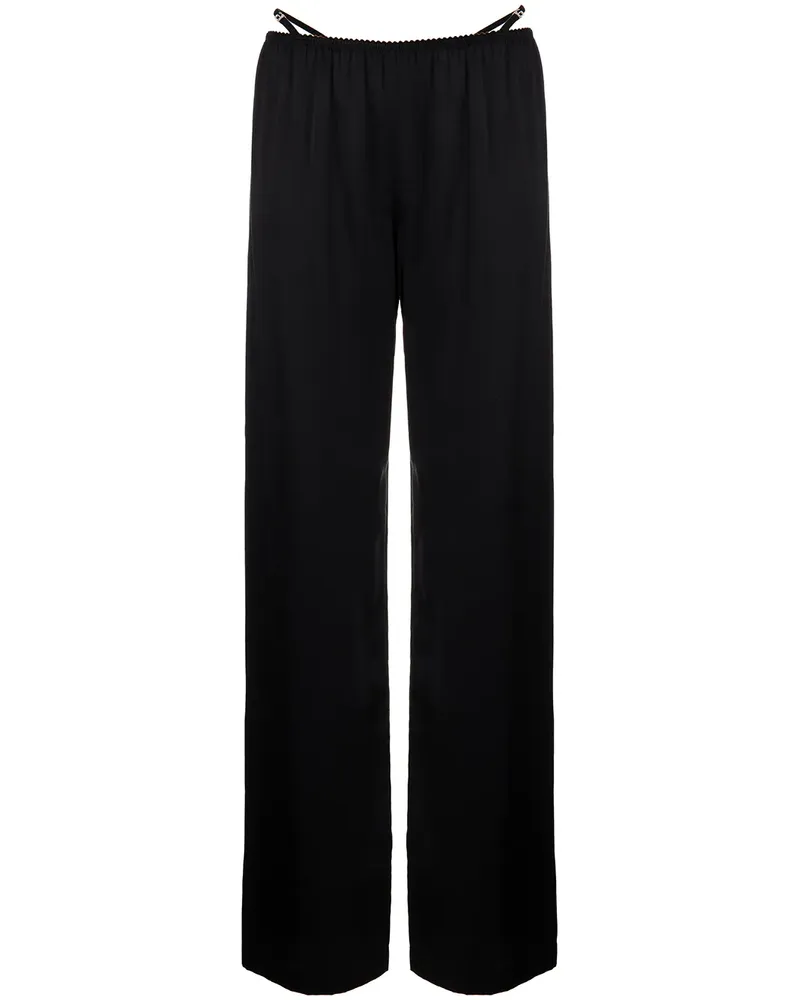 Alexander Wang Hose aus Satin - Schwarz Schwarz