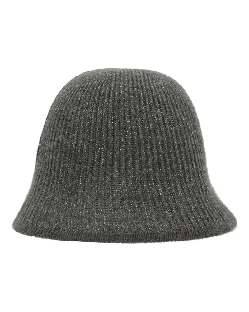 Brunello Cucinelli cashmere ribbed beanie - Grau Grau