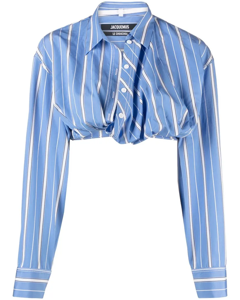 Jacquemus La Chemise Bahia Courte Hemd - Blau Blau
