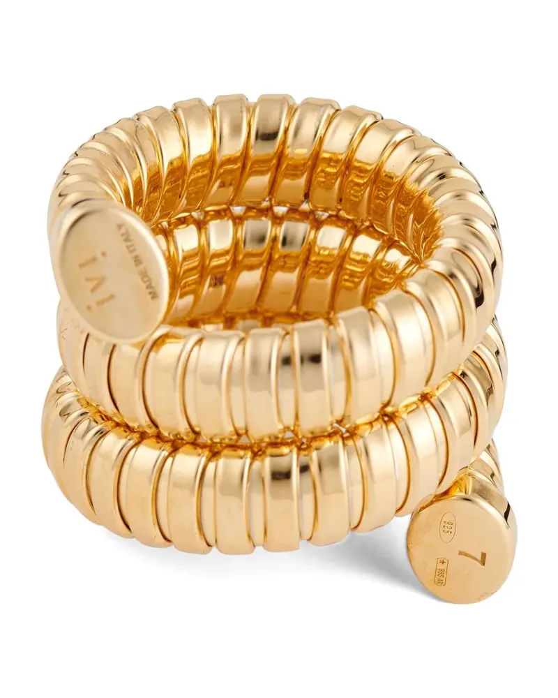 IVI Collection Gaia Triple Twist Ring - Gold Gold