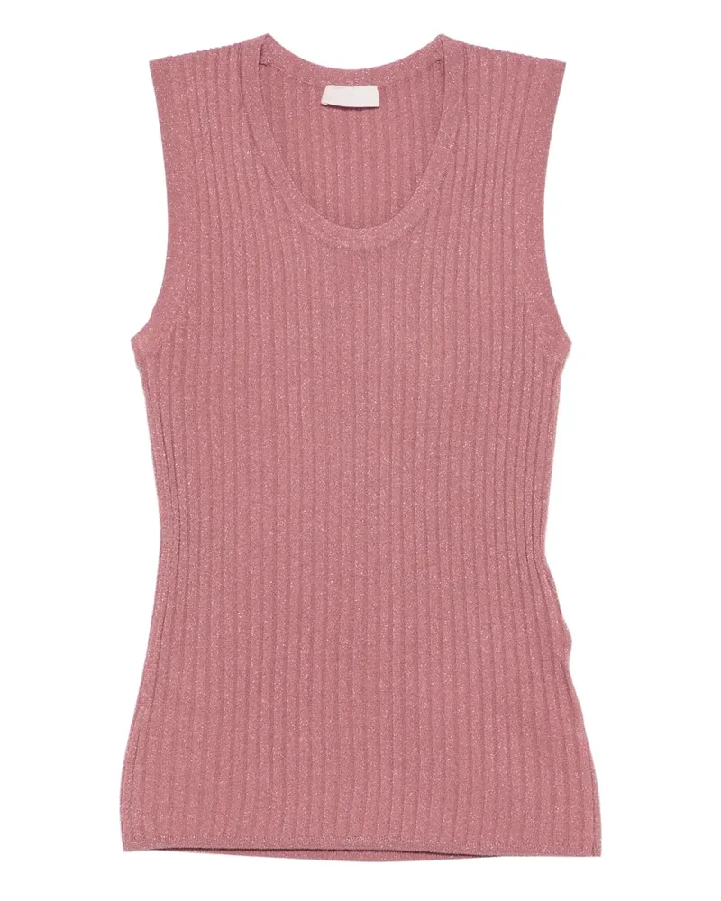 Liu Jo ribbed top - Rosa Rosa