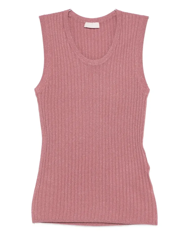 Liu Jo ribbed top - Rosa Rosa
