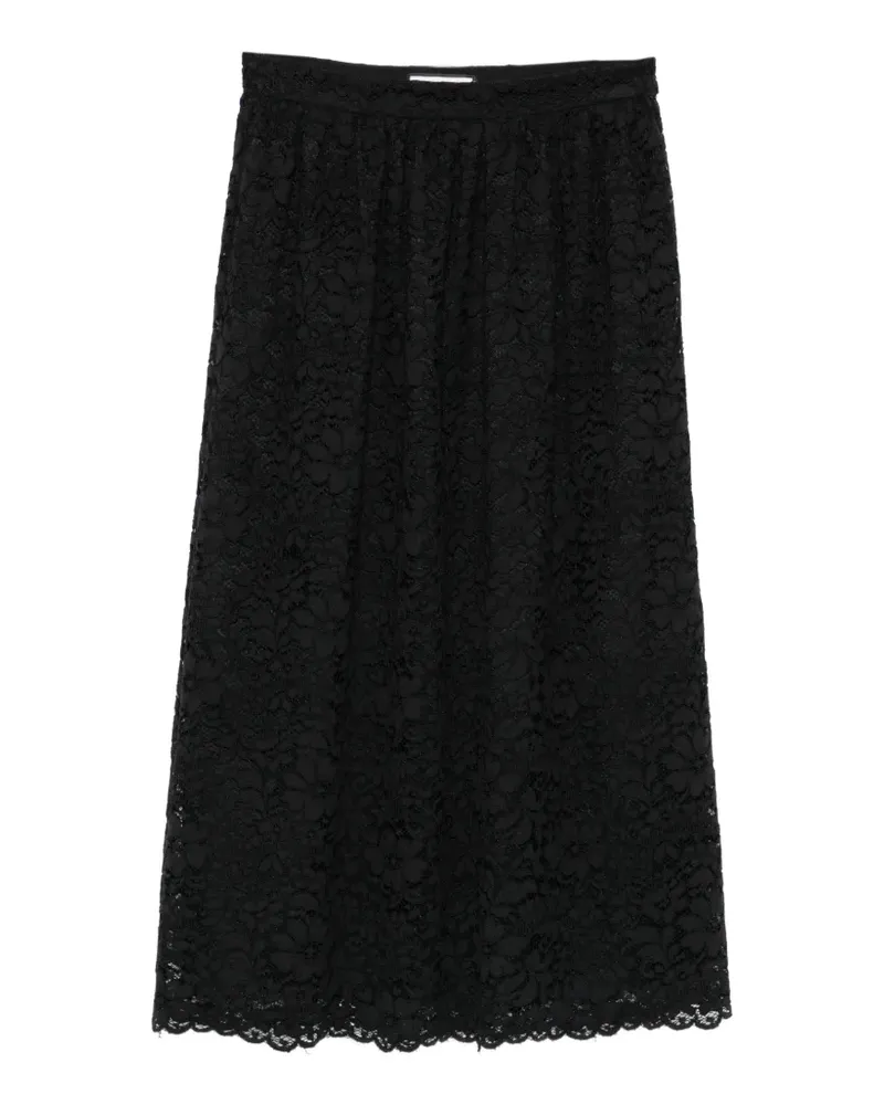 ANDIATA Jen 80 lace midi skirt - Schwarz Schwarz