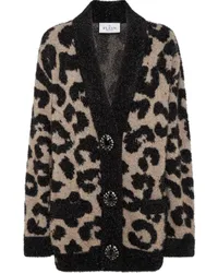 Philipp Plein Cardigan mit Leoparden-Print Nude