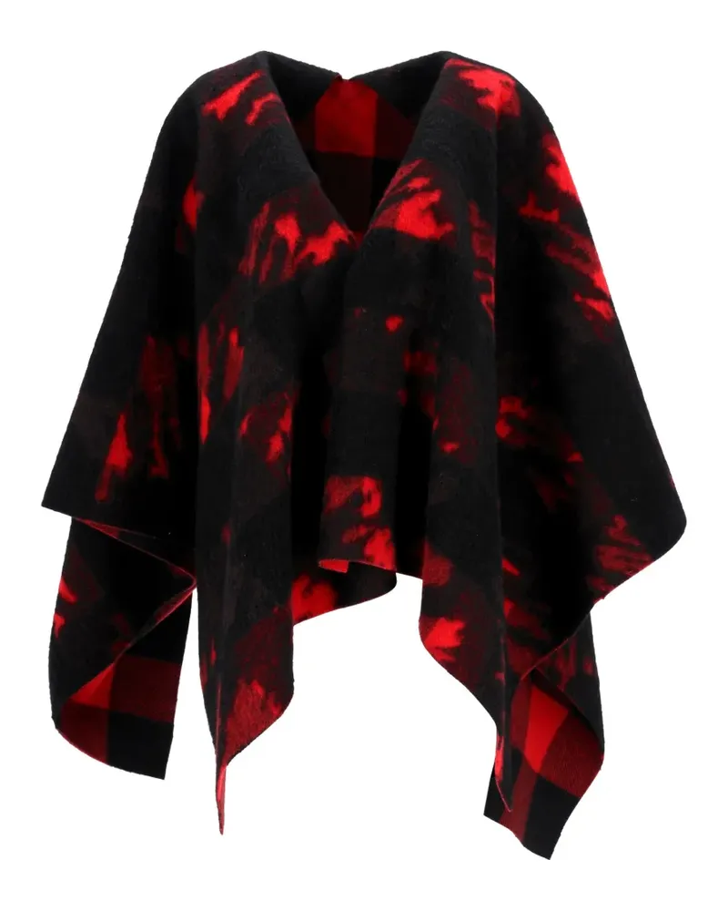 Dsquared2 Wendbarer Poncho - Schwarz Schwarz