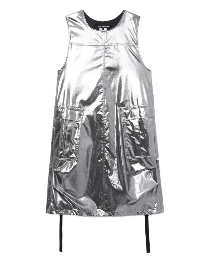 Junya Watanabe Kleid im Metallic-Look - Silber Silber