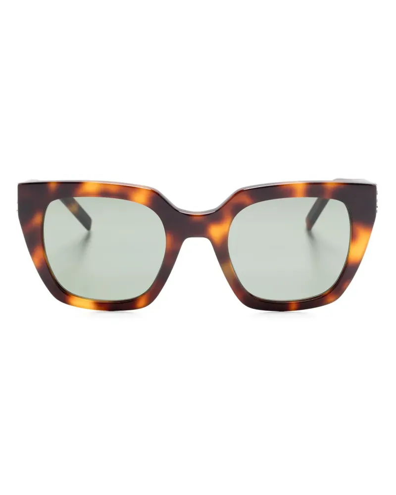 Saint Laurent Sonnenbrille mit Cat-Eye-Gestell - Braun Braun