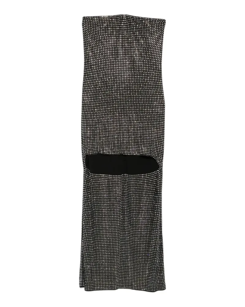 Alexander Wang crystal-embellished high-low asymmetric dress - Schwarz Schwarz