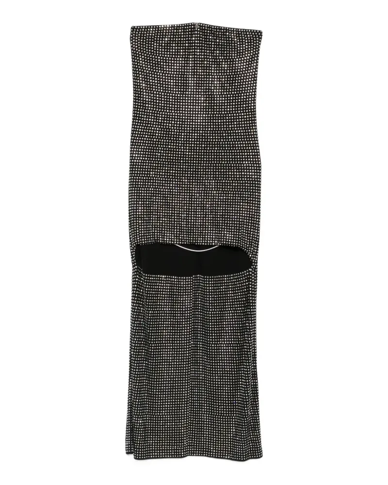 Alexander Wang crystal-embellished high-low asymmetric dress - Schwarz Schwarz