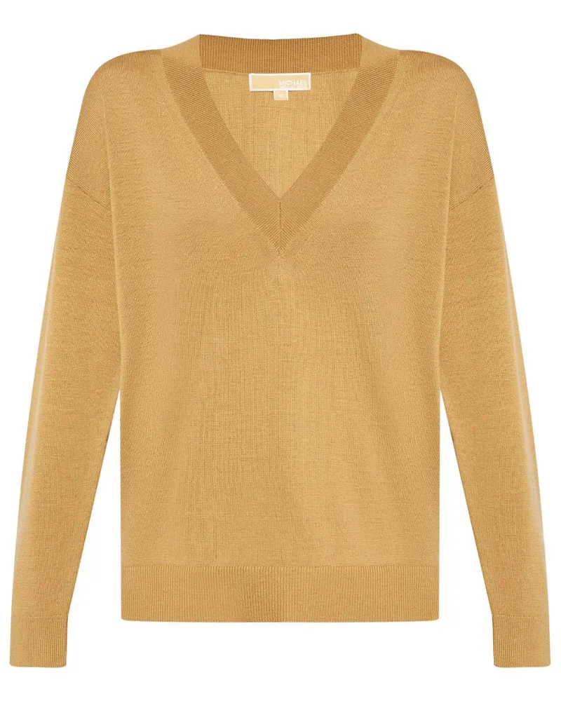 Michael Kors Pullover mit V-Ausschnitt - Nude Nude