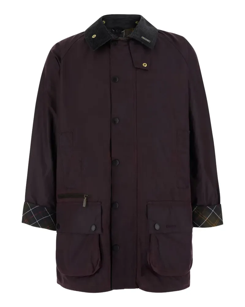 Barbour Beaufort tartan-trim jacket - Braun Braun