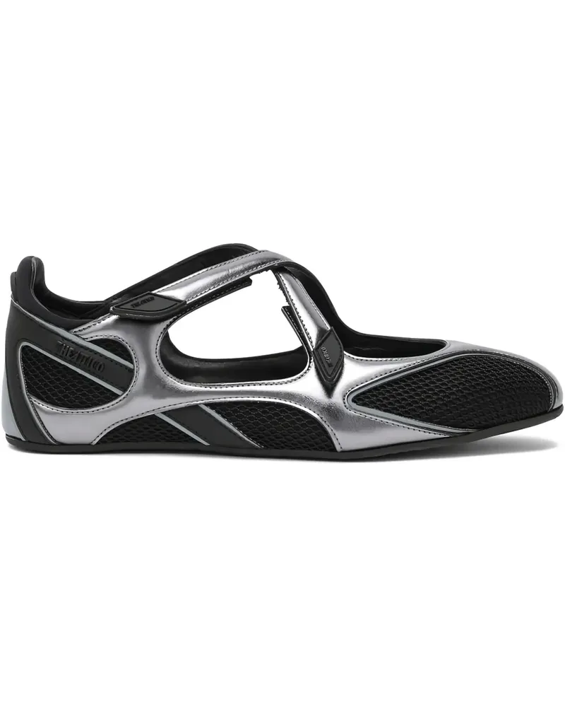 ATTICO Floor 01 Ballerinas mit runder Kappe - Silber Silber