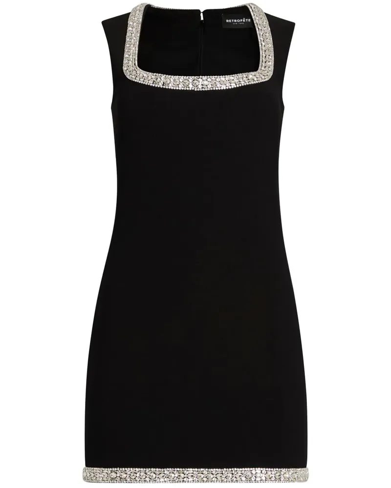 Retrofête Bexley Minikleid - Schwarz Schwarz