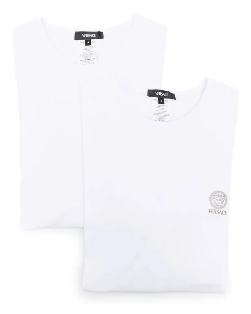 Versace T-Shirt mit Medusa-Kopf (2er-Set) - Weiß Weiß