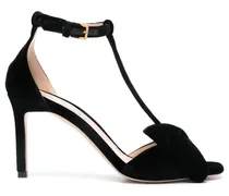 Sandalen aus Samt 80mm - Schwarz