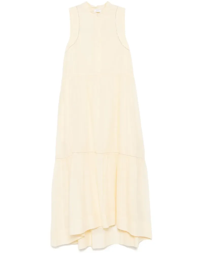 Peserico Ärmelloses Midikleid - Gelb Gelb