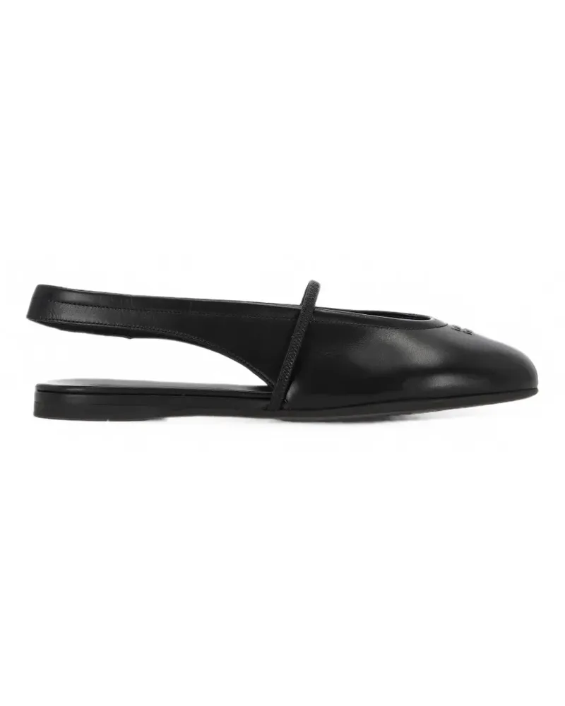 Miu Miu Ballerinas mit Slingback-Riemen - Schwarz Schwarz