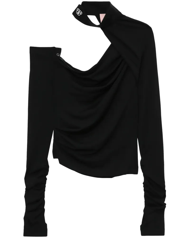 BAPE Asymmetrisches Oberteil - Schwarz Schwarz