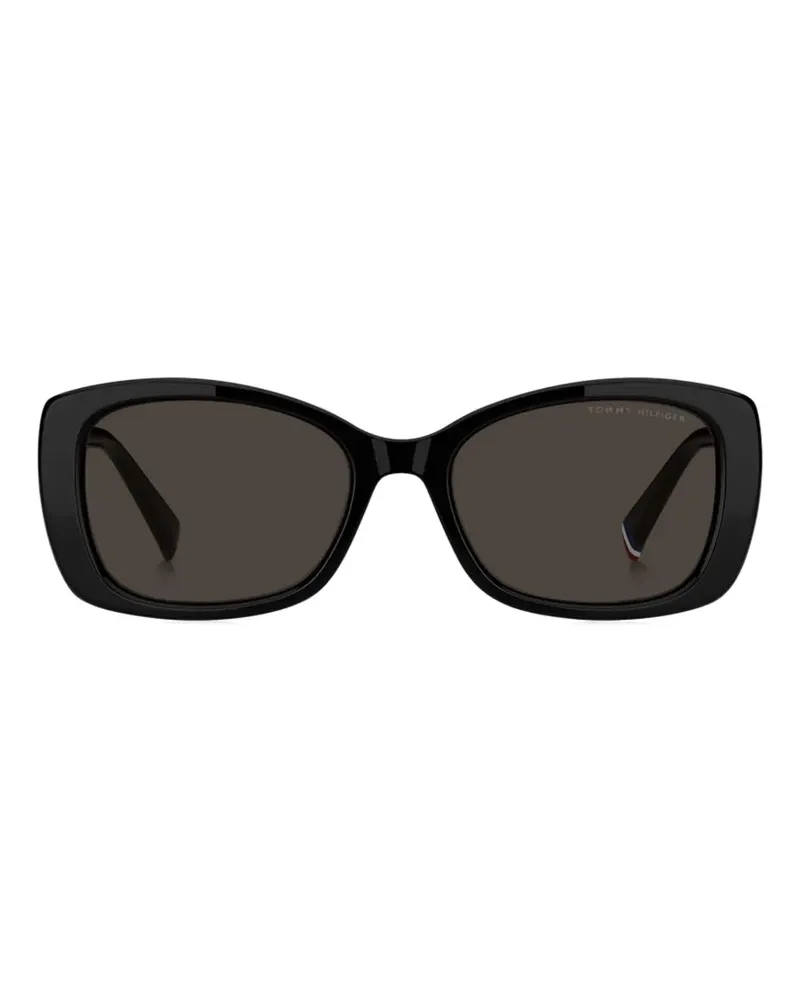 Tommy Hilfiger rectangle-frame sunglasses - Schwarz Schwarz