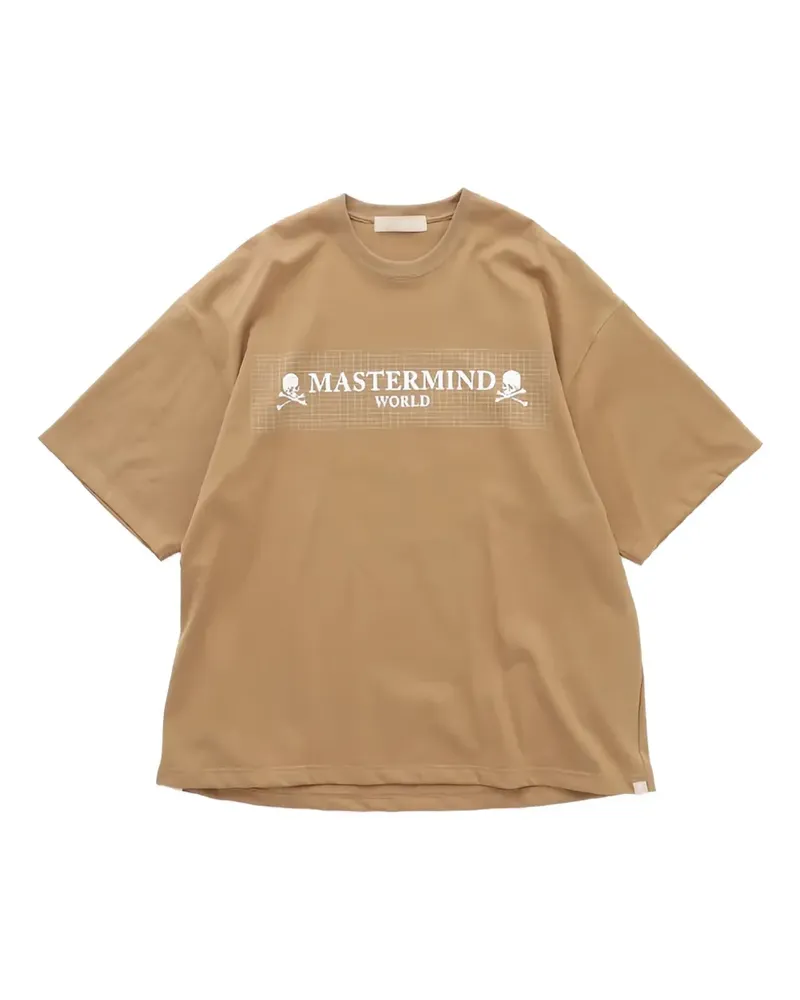 Mastermind World skull-print T-shirt - Nude Nude