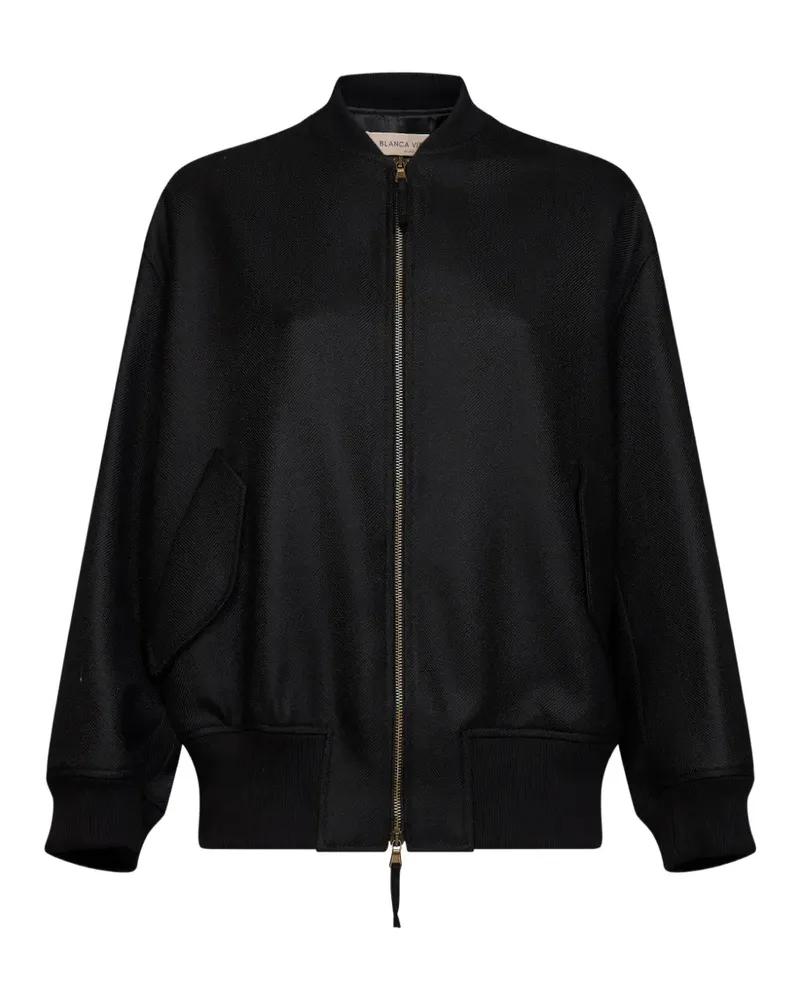 Blanca chevron-pattern wool jacket - Schwarz Schwarz