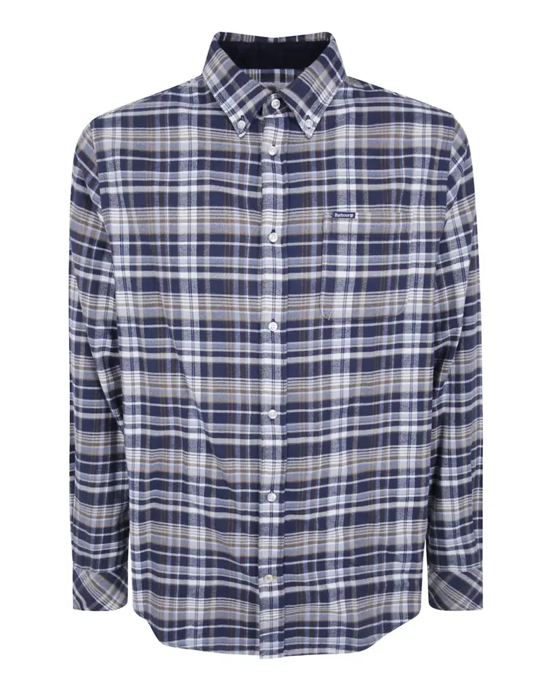 Barbour check-pattern button-down shirt - Blau Blau