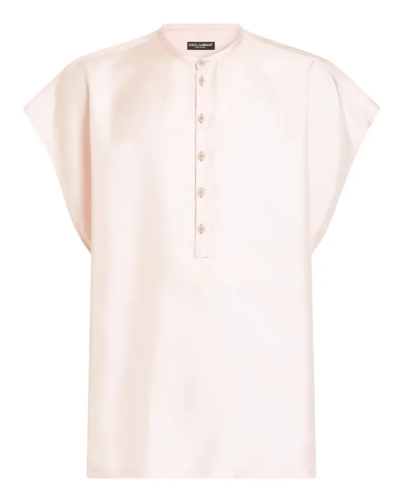 Dolce & Gabbana Hemd aus Seidentwill - Rosa Rosa