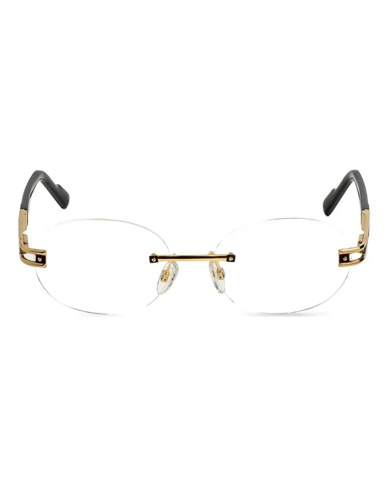CAZAL Rahmenlose Brille mit runden Gläsern - Gold Gold