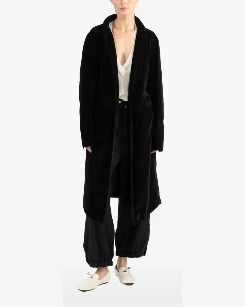 Greg Lauren button-embellished overzised coat - Schwarz Schwarz
