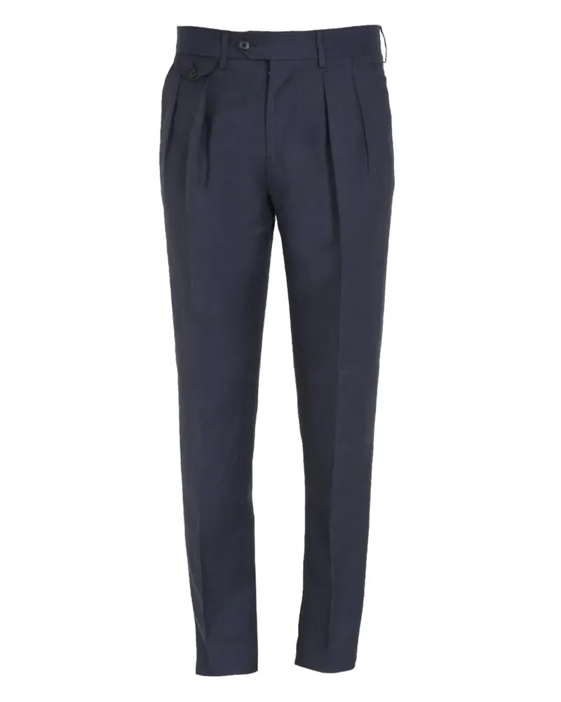 LARDINI Hose mit Bundfalten - Blau Blau