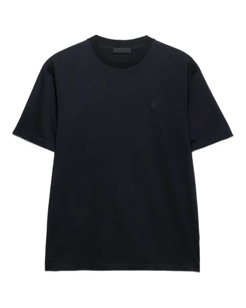 Prada Klassisches T-Shirt - Schwarz Schwarz