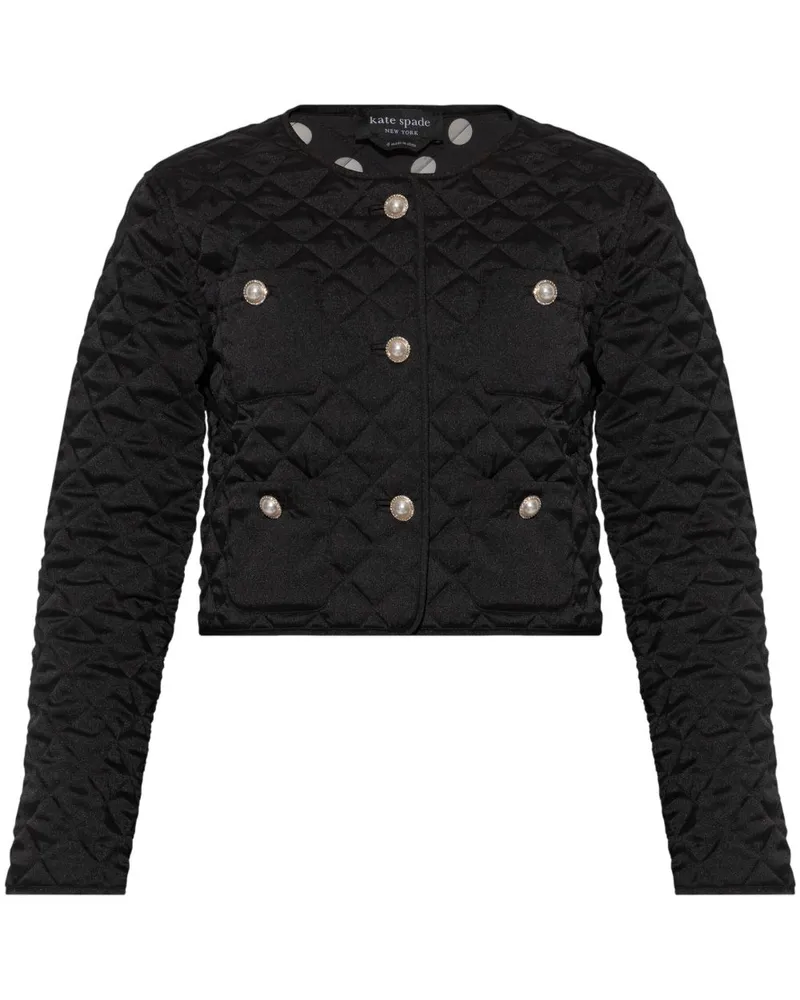 Kate Spade Jacke mit Rautensteppung - Schwarz Schwarz
