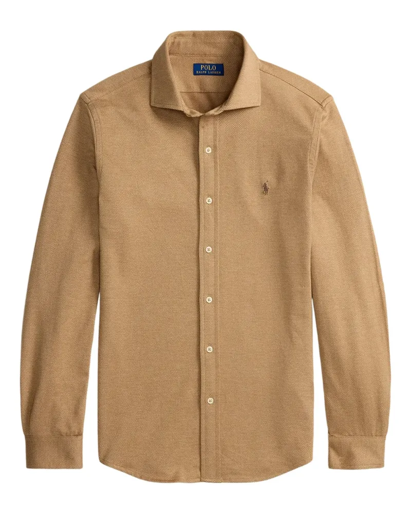 Ralph Lauren Hemd mit Logo-Stickerei - Braun Braun